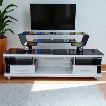 Kệ tivi kính cường lực 2 tầng MS 3257