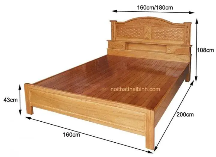 Giường ngủ gỗ gõ đỏ đẹp MS 1192 5 Giường ngủ gỗ gõ đỏ đẹp MS 1192 - Ảnh 5