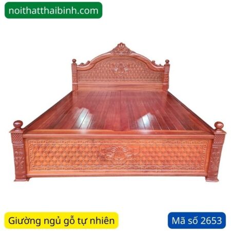 Giường ngủ gỗ tự nhiên MS 2653