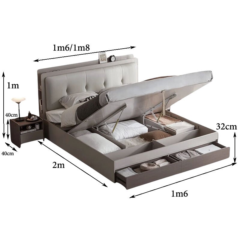 Giường ngủ hiện đại MS 3201 2 Giường ngủ hiện đại MS 3201 - Ảnh 2