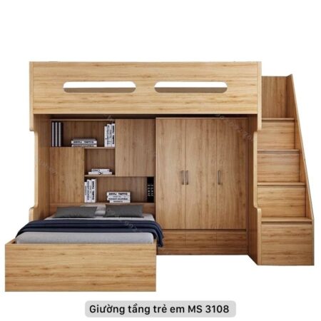 Giường kết hợp tủ cho bé MS 3108