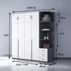 Tủ quần áo đẹp MS 1279 Giá bán = 5.500.000đ giảm còn = 4.500.000đ