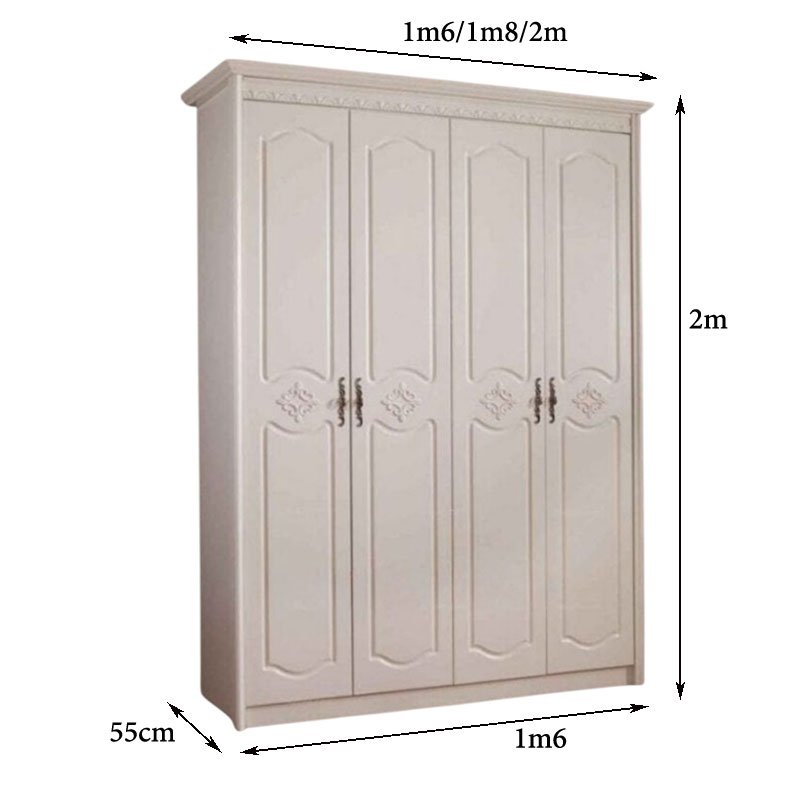 Tủ áo quần cao cấp MS 6343 4 Tủ áo quần cao cấp MS 6343 - Ảnh 4