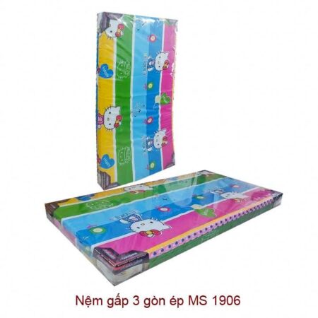 Nệm gấp 3 gòn ép MS 1906