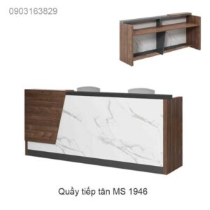 Quầy tiếp tân hiện đại MS 1946