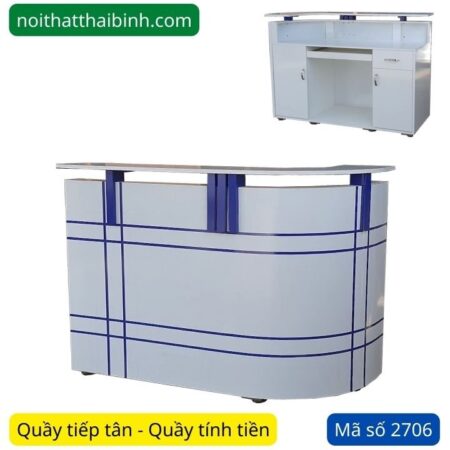 Quầy tiếp tân đẹp giá rẻ MS 2706