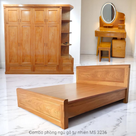 Combo giường tủ bàn trang điểm MS 3236
