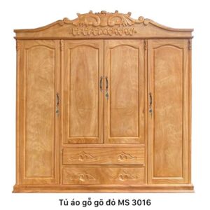 Tủ áo gỗ gõ đỏ MS 3016