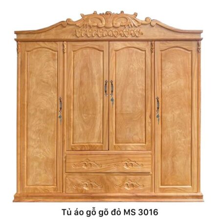 Tủ áo gỗ gõ đỏ MS 3016