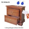 Tủ đầu giường gỗ tự nhiên có khóa từ MS 3094 | GIAO HỎA TỐC TPHCM 3 Tủ đầu giường gỗ tự nhiên có khóa từ MS 3094 | GIAO HỎA TỐC TPHCM