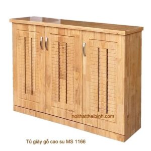 Tủ giầy gỗ cao su MS 1166 Giá bán = 3.000.000 đ
