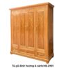 Tủ gỗ tự nhiên vân đinh hương 4 cánh MS 2991
