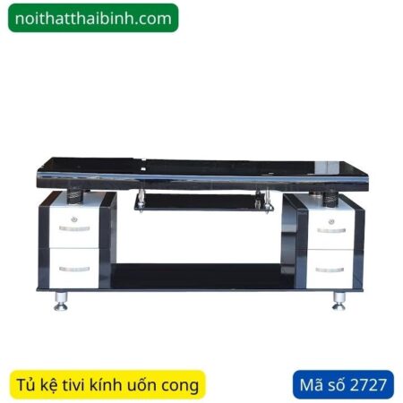 Tủ kệ tivi kính cong MS 2727