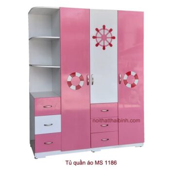 Tủ quần áo đẹp MS 1186 Giá bán = 8.500.000đ giảm còn = 7.500.000đ