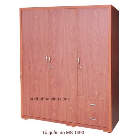 Tủ quần áo 3 cánh MS 1493 Giá bán= 7,500,000đ giảm còn= 6,500,000đ