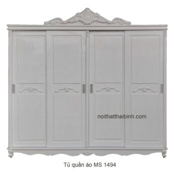 Tủ quần áo 4 cánh cửa lùa MS 1494 Giá bán= 15,000,000đ giảm còn= 13,500,000đ