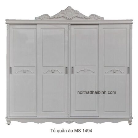 Tủ quần áo 4 cánh cửa lùa MS 1494 Giá bán= 15,000,000đ giảm còn= 13,500,000đ