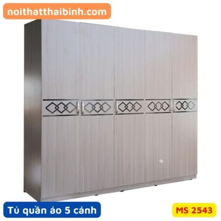 Tủ quần áo 5 cánh 2m4 MS 2543
