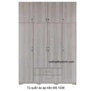 Tủ quần áo áp trần cao cấp MS 1036 Giá bán = 12.500.000 đ