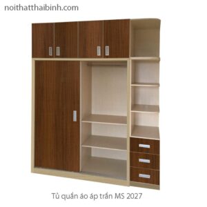 Tủ quần áo cao áp trần đẹp MS 2027