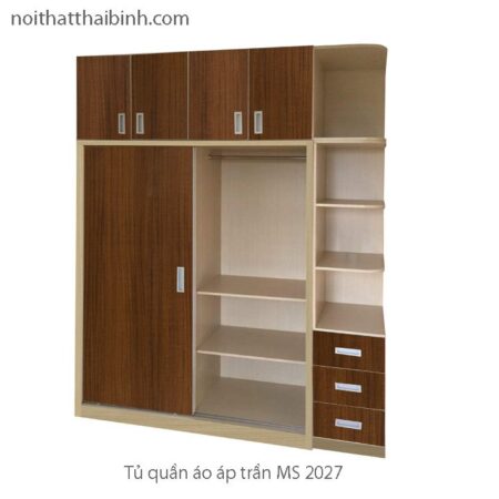 Tủ quần áo cao áp trần đẹp MS 2027