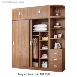 Tủ quần áo cao áp trần đẹp MS 2164