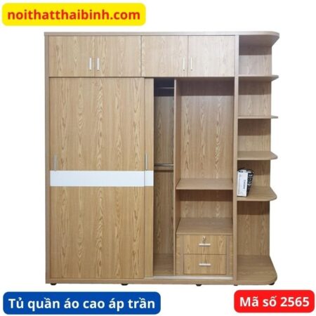 Tủ áo cao áp trần đẹp MS 2565
