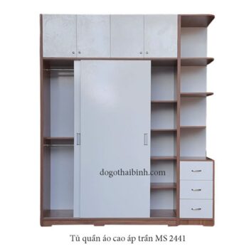 Tủ quần áo cao đụng trần MS 2441