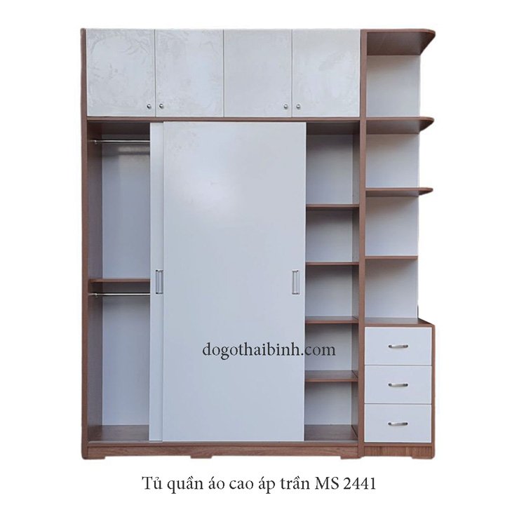 Tủ quần áo cao đụng trần MS 2441 1 Tủ quần áo cao đụng trần MS 2441
