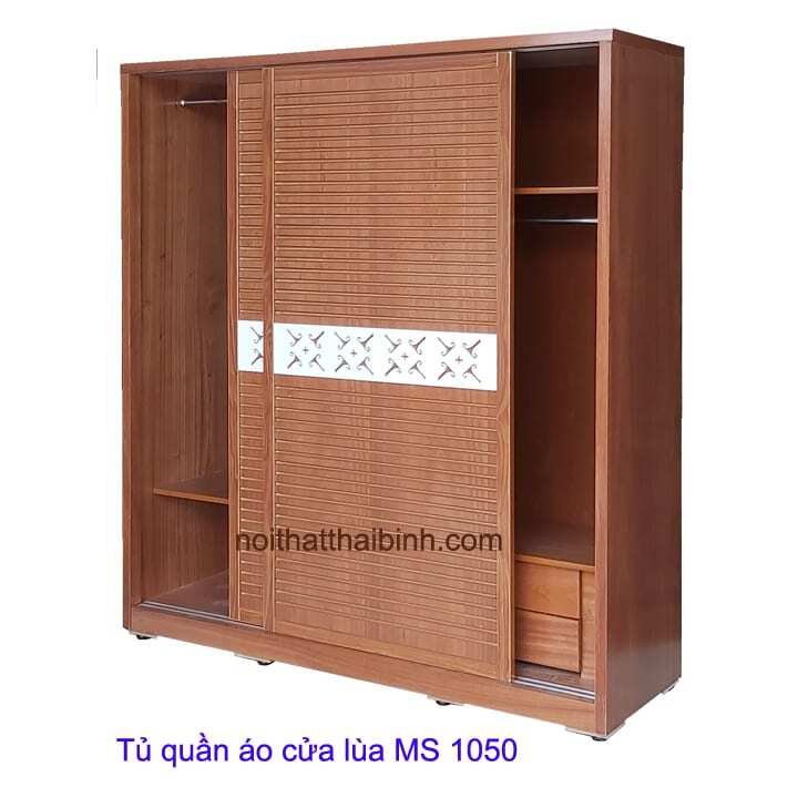 Tủ quần áo cửa lùa đẹp MS 1050 Giá bán = 8.500.000 đ 1 Tủ quần áo cửa lùa đẹp MS 1050 Giá bán = 8.500.000 đ