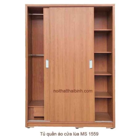 Tủ quần áo 2 buồng cánh lùa MS 1559 Giá bán= 6,500,000đ giảm còn= 5,500,000đ