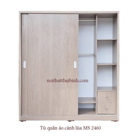 Tủ quần áo cửa lùa MS 2460