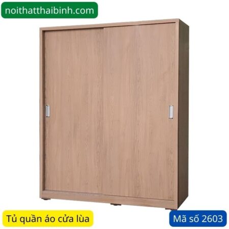 Tủ quần áo cửa lùa 2 cánh MS 2603