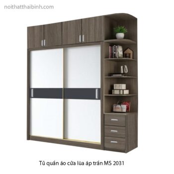 Tủ quần áo cửa lùa áp trần MS 2031