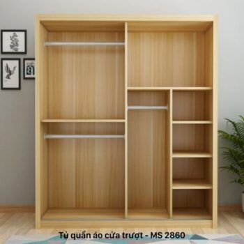 Tủ quần áo cửa trượt 1m8 MS 2860 7 Tủ quần áo cửa trượt 1m8 MS 2860
