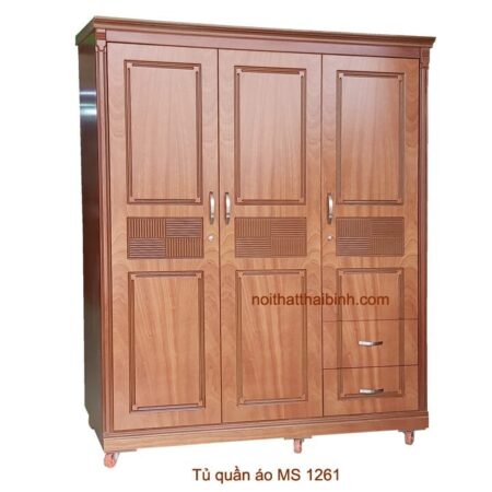Tủ quần áo phòng ngủ 1m6 MS 1261 Giá bán = 7.500.000 đ giảm còn = 6.500.000 đ
