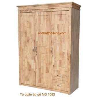 Tủ áo gỗ tự nhiên MS 1082 Giá bán = 9.500.000 đ