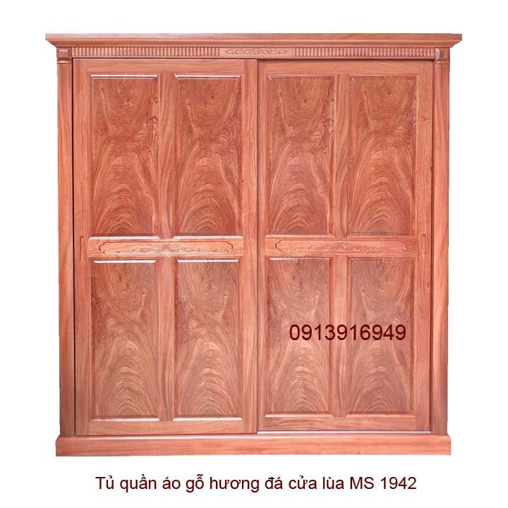 Tủ quần áo gỗ cửa lùa MS 1942 1 Tủ quần áo gỗ cửa lùa MS 1942