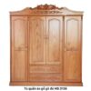 Tủ áo gõ đỏ tự nhiên cao cấp MS 3158 3 Tủ áo gõ đỏ tự nhiên cao cấp MS 3158
