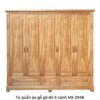 Tủ quần áo gỗ gõ đỏ 5 cánh MS 2946