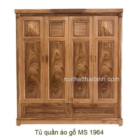 Tủ quần áo gỗ hương xám MS 1964