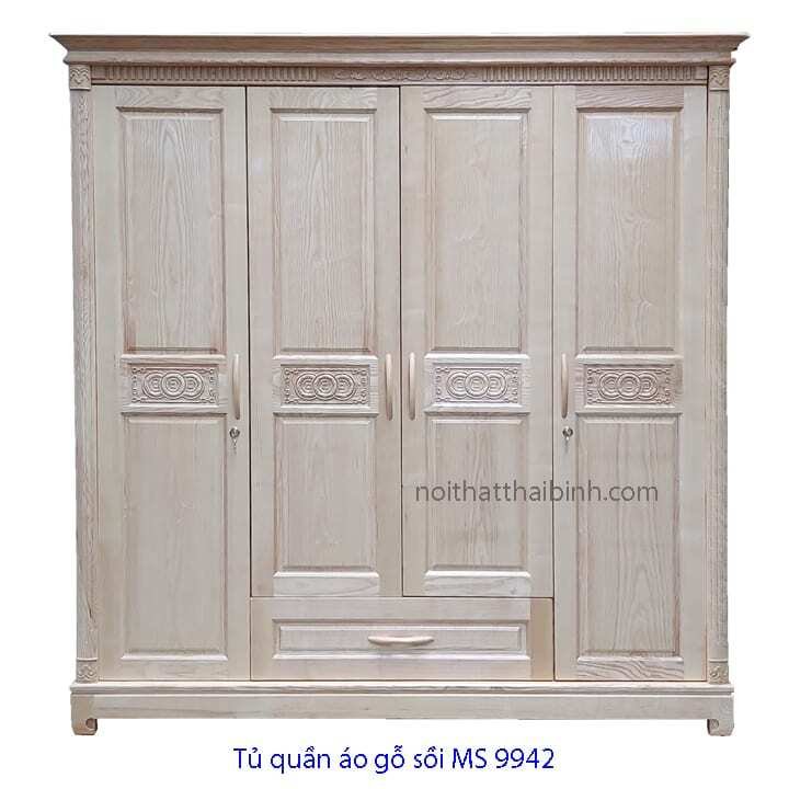 Tủ quần áo gỗ sồi đẹp MS 9942 Giá bán = 12.500.000 đ 1 Tủ quần áo gỗ sồi đẹp MS 9942 Giá bán = 12.500.000 đ