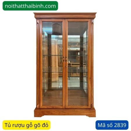 Tủ rượu gõ đỏ 0m8 MS 2839