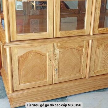 Tủ rượu đẹp bằng gỗ gõ đỏ MS 3156 8 Tủ rượu đẹp bằng gỗ gõ đỏ MS 3156