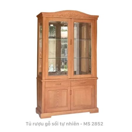 Tủ rượu gỗ sồi 1m2 MS 2852