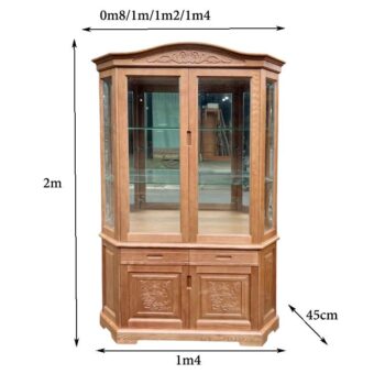 Tủ rượu phòng khách gỗ tự nhiên MS 3224