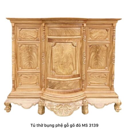 Tủ thờ gỗ gõ đỏ bụng phệ MS 3139 | GIAO HỎA TỐC TPHCM