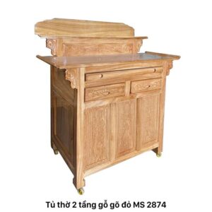 Tủ thờ 2 tầng hiện đại MS 2874 | GIAO HỎA TỐC TPHCM
