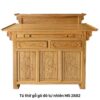 Bàn thờ gỗ gõ đỏ có tủ bên dưới MS 2882 | GIAO HỎA TỐC TPHCM
