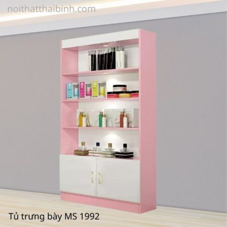 Tủ trưng bày màu hồng MS 1992